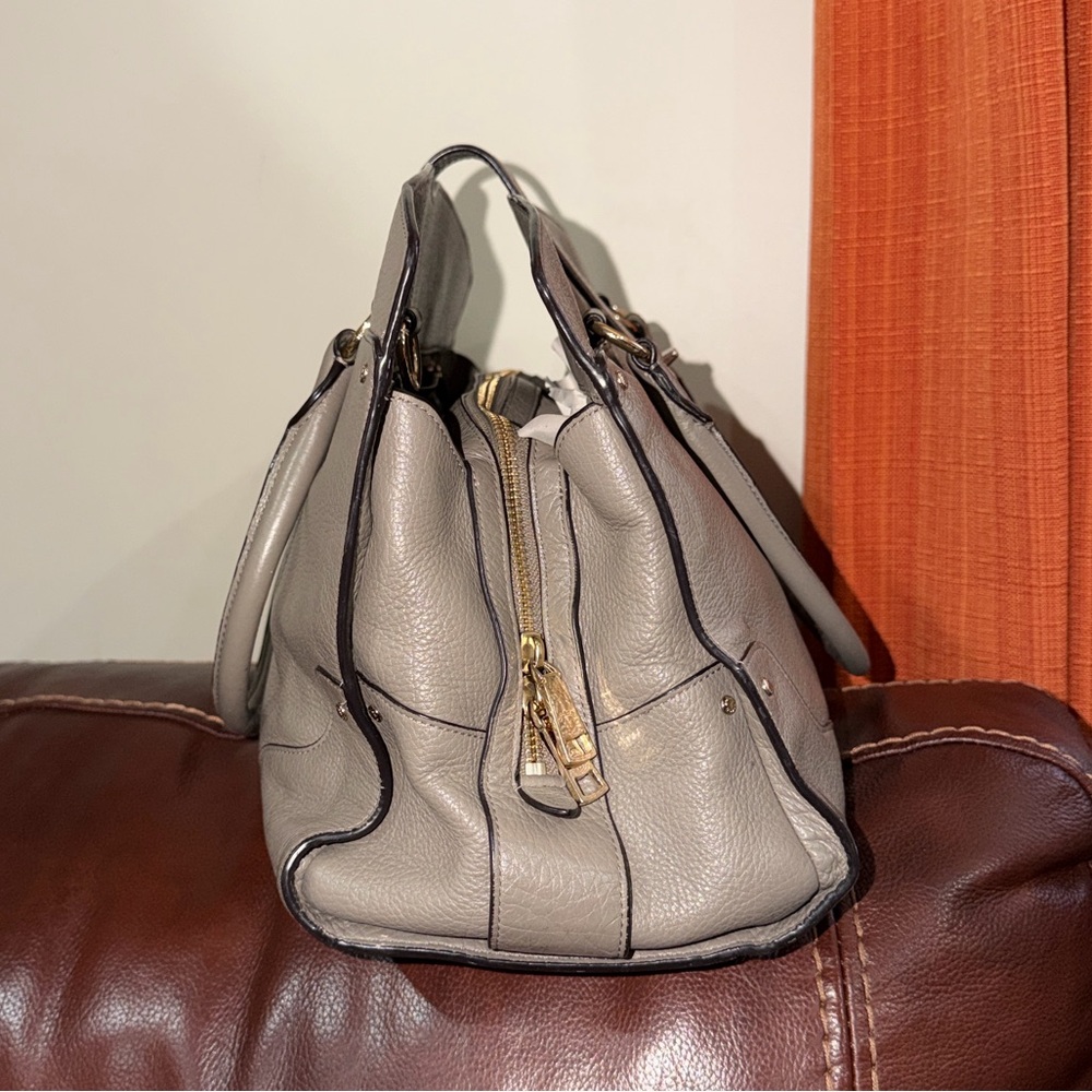 🔥🔥🔥Coach Mercer 30 Gray Leather Satchel Handbag - Picture 4 of 14